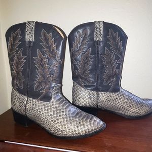 DURANGO python/leather western boot Women' or Men